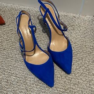 2 inch blue heels